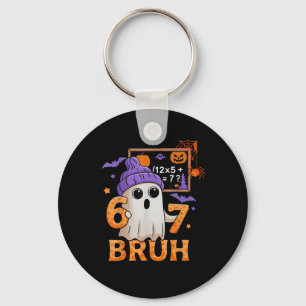 67 Leraar Halloween Geest Zes Zeven Meme Wiskunde Sleutelhanger