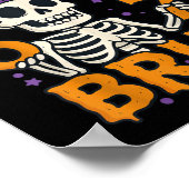 67 Leraar Halloween Skelet Zes Zeven Meme Brein Poster (Hoek)