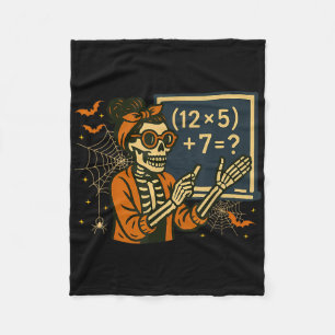 67 Leraar Halloween Skelet Zes Zeven Meme Wiskunde Fleece Deken