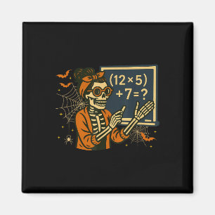 67 Leraar Halloween Skelet Zes Zeven Meme Wiskunde Magneet