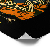 67 Leraar Halloween Skelet Zes Zeven Meme Wiskunde Poster (Hoek)