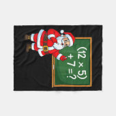 67 Leraar Kerstman Santa Zes Zeven Meme Brainrot Fleece Deken (Voorkant (Horizontaal))
