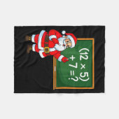67 Leraar Kerstman Santa Zes Zeven Meme Brainrot Fleece Deken (Voorkant (Horizontaal))