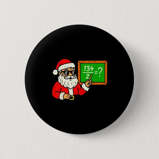 67 Leraar Kerstman Santa Zes Zeven Meme Brainrot Ronde Button 5,7 Cm (Voorkant)