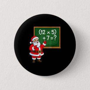 67 Leraar Kerstman Zes Zeven Meme Brainrot Ronde Button 5,7 Cm