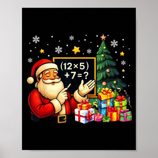 67 Leraar Sinterklaas Kerstmis Zes Zeven Meme Brai Poster (Voorkant)
