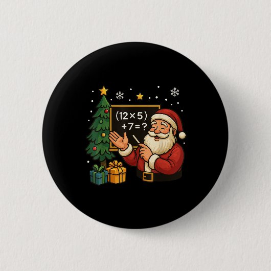 67 Leraar Sinterklaas Kerstmis Zes Zeven Meme Brai Ronde Button 5,7 Cm (Voorkant)