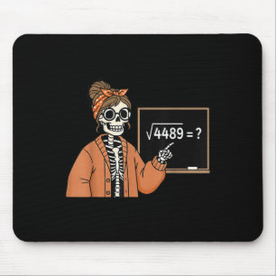 67 Leraar Skelet Halloween Vierkantswortel 4489 Me Muismat