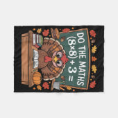 67 Leraar Thanksgiving Kalkoen Zes Zeven Meme Doe Fleece Deken (Voorkant (Horizontaal))