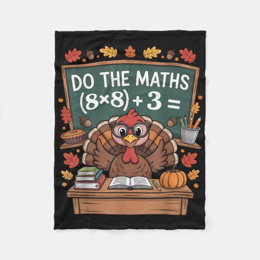 67 Leraar Thanksgiving Kalkoen Zes Zeven Meme Doe Fleece Deken (Voorkant)