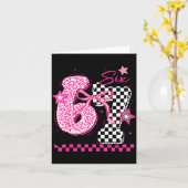 67 Luipaard Geruit Grappig Zes Zeven Meme 6-7 Thee Kaart (Gele Bloem)