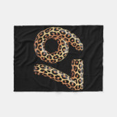 67 Luipaard Meme Grappig Zes Zeven Gen Alpha Sla Fleece Deken (Voorkant (Horizontaal))