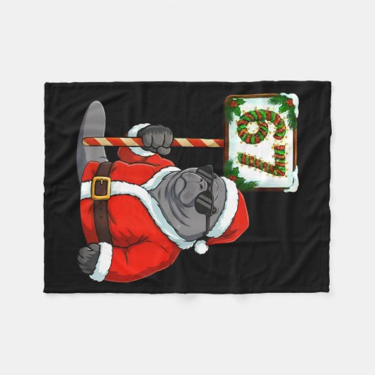 67 Manatee Christmas Six Seven Meme Brainrot Manat Fleece Deken (Voorkant (Horizontaal))