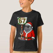 67 Manatee Christmas Six Seven Meme Brainrot Manat T-shirt (Voorkant)
