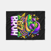 67 Mardi Gras Alligator Mardigator Zes Zeven Bruh  Fleece Deken (Voorkant (Horizontaal))