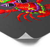 67 Mardi Gras Crawfish Beads Six Seven Carnival Bo Poster (Hoek)