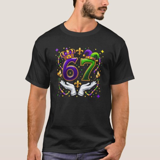 67 Mardi Gras Crew Carnaval T-shirt (Voorkant)
