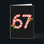 67 Mas Meme Candy Cane Zes Zeven Kinderen Mannen V Kaart<br><div class="desc">67 Mas Meme Candy Cane Zes Zeven Kinderen Mannen Vrouwen Kerstmis _1</div>