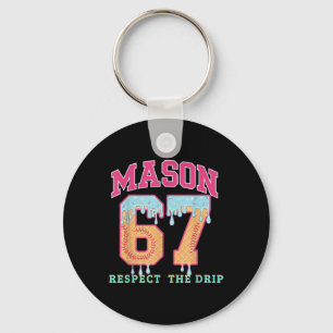 67 Mason Ijsje Honkbal Drip Respecteer De Drep Sleutelhanger