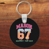 67 Mason Ijsje Honkbal Drip Respecteer De Drep Sleutelhanger (Voorkant)