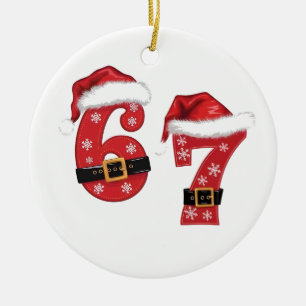 67 Mason Laten we een zandkerstmis krijgen 67 Meme Keramisch Ornament