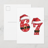 67 Mason Let's Get Sandy Christmas 67 Meme Funny Aankondigingskaart (Voorkant / Achterkant)