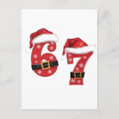 67 Mason Let's Get Sandy Christmas 67 Meme Funny Aankondigingskaart (Voorkant)