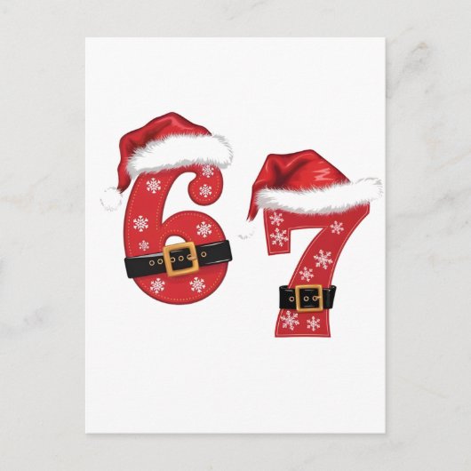 67 Mason Let's Get Sandy Christmas 67 Meme Funny Aankondigingskaart (Voorkant)