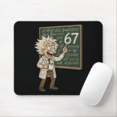 67 Math Meme Funny Professor Genius Chalkboard Muismat (Met muis)
