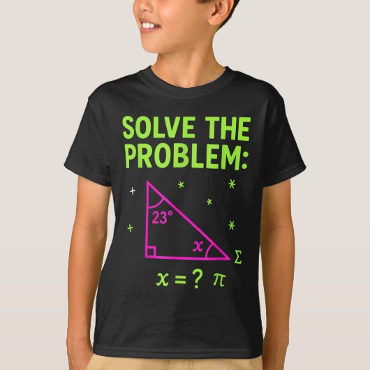 67 Math Meme Solve The Problem Funny Teachers Stud T-shirt (Voorkant)