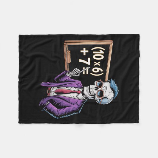 67 Math Teacher Meme Brainrot Six Seven Halloween  Fleece Deken (Voorkant (Horizontaal))
