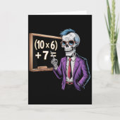 67 Math Teacher Meme Brainrot Six Seven Halloween  Kaart (Voorkant)