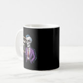 67 Math Teacher Meme Brainrot Six Seven Halloween  Koffiemok (Voorkant links)