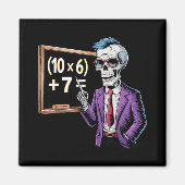 67 Math Teacher Meme Brainrot Six Seven Halloween  Magneet (Voorkant)