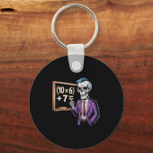 67 Math Teacher Meme Brainrot Six Seven Halloween  Sleutelhanger (Voorkant)