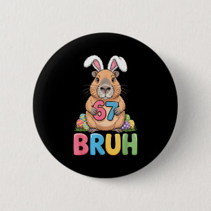 67 Meme 6 7 Bruh Zes Zeven Pasen Capybara Kinderen Ronde Button 5,7 Cm