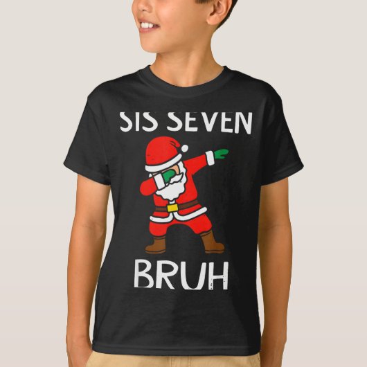 67 Meme 6 7 Funny Christmas Dabbing Santa Six Seve T-shirt (Voorkant)