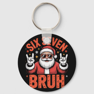 67 Meme 6 7 Grappige Kerstman Kerstmis Zes Zeven B Sleutelhanger
