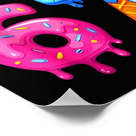 67 Meme 6 7 Numbers Ice Cream Six Seven Bruh Funny Poster (Hoek)