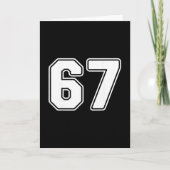 67 Meme 6 7 Numbers Six Seven Funny Boys Kids  Kaart (Voorkant)