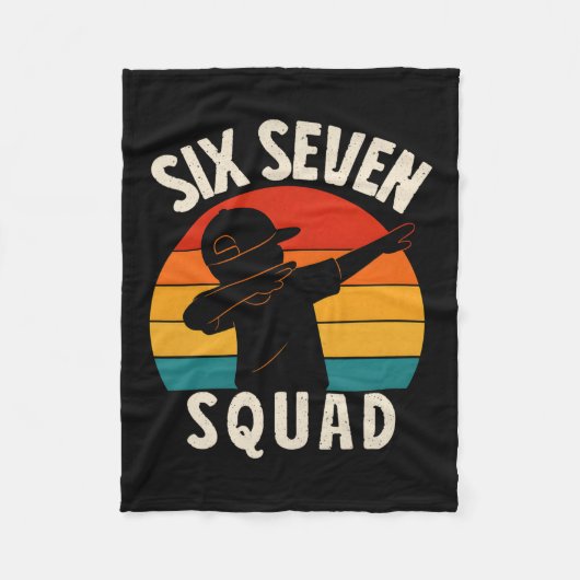 67 Meme 6 7 Nummers Dabbing Six Seven Squad Grappi Fleece Deken (Voorkant)