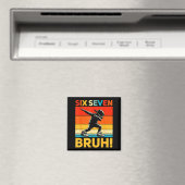 67 Meme 6 7 Nummers Dabbing Zes Zeven Bruh Grappig Magneet (Insitu (Vaatwasser))