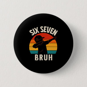 67 Meme 6 7 Nummers Dabbing Zes Zeven Bruh Grappig Ronde Button 5,7 Cm