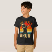 67 Meme 6 7 Nummers Dabbing Zes Zeven Bruh Grappig T-shirt (Voorkant volledig)