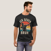 67 Meme 6 7 Nummers Dabbing Zes Zeven Bruh Grappig T-shirt (Voorkant volledig)