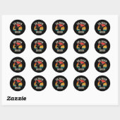 67 Meme 6 7 Nummers Dabbing Zes Zeven Bruh Ronde Sticker (Vel)