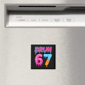 67 Meme 6 7 Nummers Ijs Six Seven Bruh Grappig Magneet (Insitu (Vaatwasser))