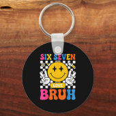 67 Meme 6 7 Six Seven Bruh  Sleutelhanger (Voorkant)