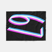67 Meme 6 7 Six Seven Number Costume  Fleece Deken (Voorkant (Horizontaal))