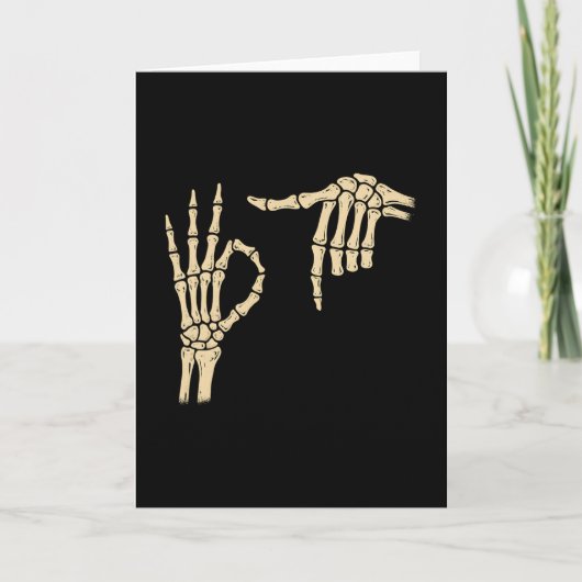 67 Meme 6 7 Skeleton Halloween Six Seven Gen Alpha Kaart (Voorkant)